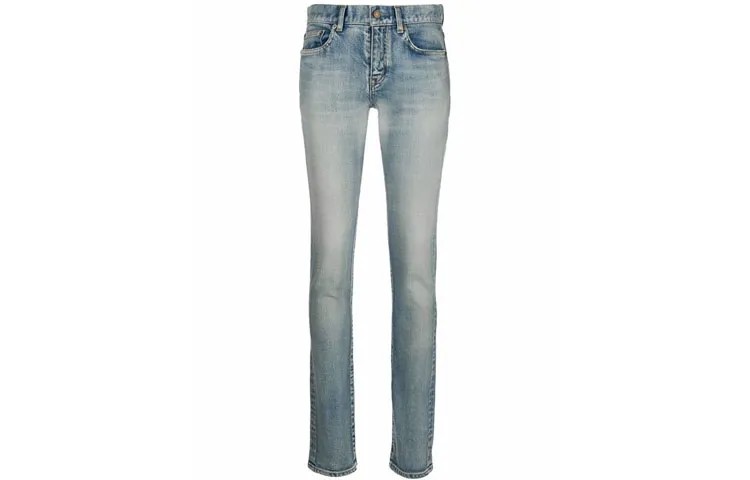 SAINT LAURENT Женские джинсы, цвет Blue