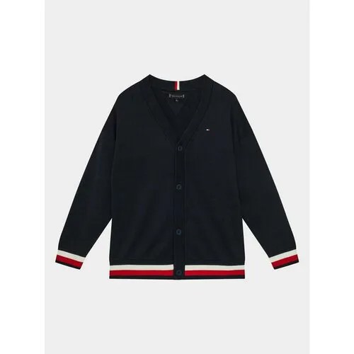 Кардиган TOMMY HILFIGER, размер 16Y [METY], синий