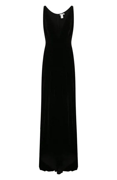 Платье из вискозы и шелка Oscar de la Renta