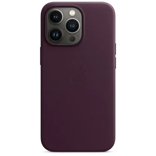 Чехол Apple Кожаный чехол MagSafe для iPhone 13 Pro Max, «тёмная вишня»