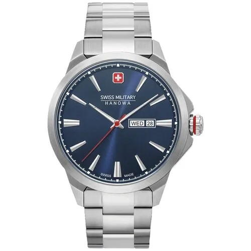 Наручные часы Swiss Military Hanowa 06-5346.04.003, серебряный, синий