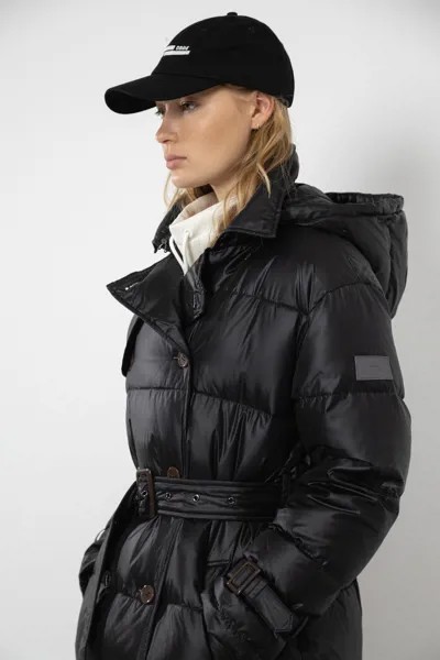Пальто на молнии с капюшоном на кнопках VASSA&Co