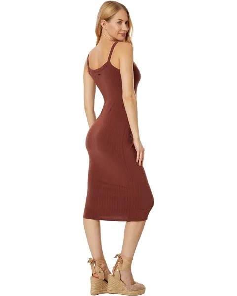Платье Billabong Summer Babe Midi Dress, мокка