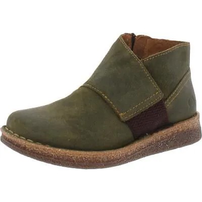 Ботильоны Born Womens Tora Suede с круглым носком на плоской подошве BHFO 9390