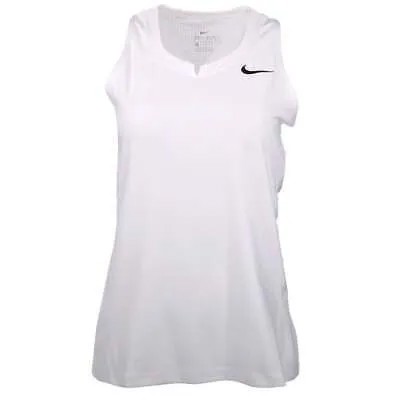 Женская майка Nike Lacrosse Training с V-образным вырезом, белая, 881259-100