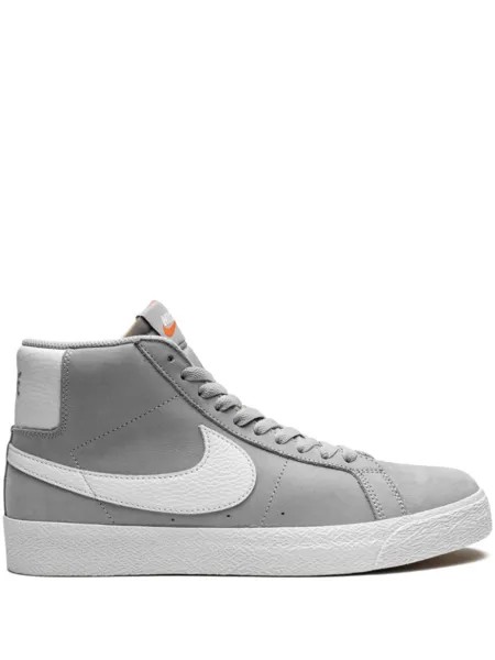 Nike кеды Blazer Mid SB 'Wolf Grey', серый