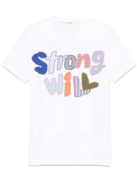 Comme Des Garçons Shirt футболка X Fred Perry Strong Will, белый