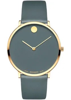 Швейцарские наручные  мужские часы Movado 0607136. Коллекция Ultra Slim 70th Anniversary