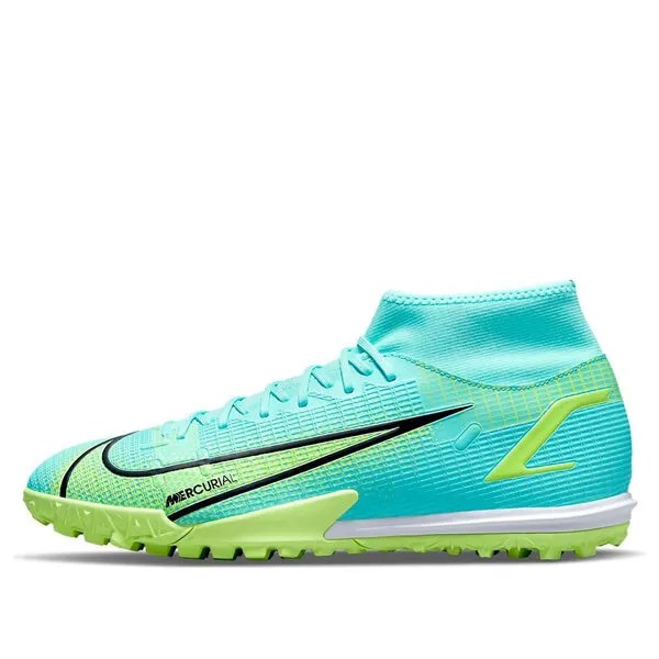 Кроссовки mercurial superfly 8 academy tf turf футбольные бутсы Nike, синий