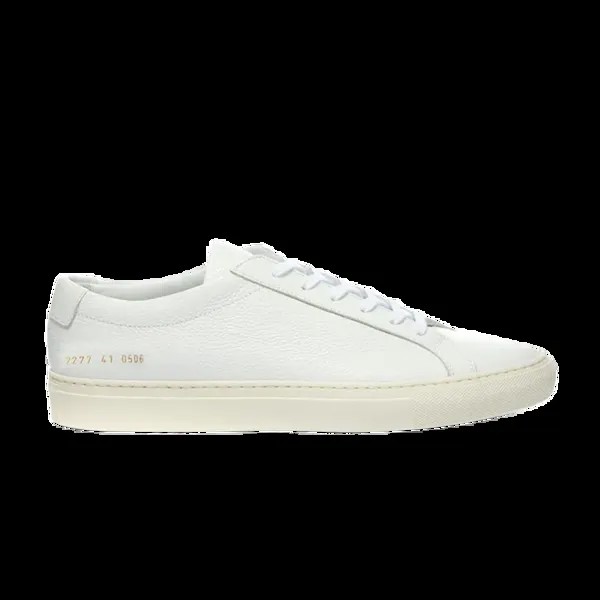 Кроссовки Common Projects Achilles Pebbled Low 'White', белый