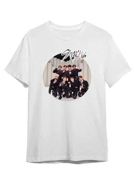 Футболка унисекс Каждому Своё Stray Kids/K-Pop/Корея MGSK14 белая M