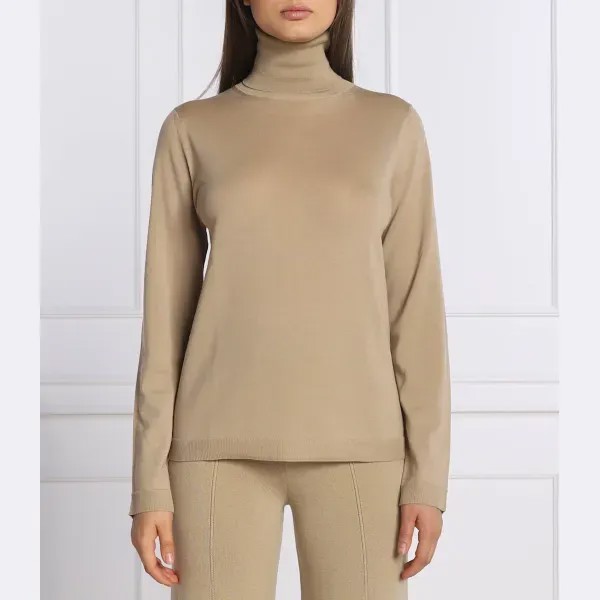 Шерстяная водолазка romolo стандартного кроя Max Mara, бежевый
