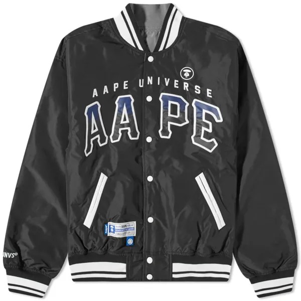 Двусторонняя университетская куртка APE AAPE by A Bathing Ape