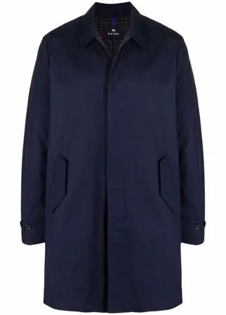 PS Paul Smith однобортное пальто с потайной застежкой