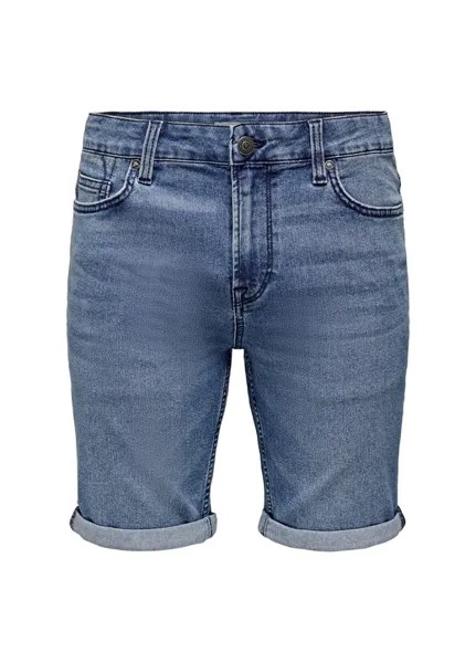 Узкие мужские джинсовые шорты Only & Sons