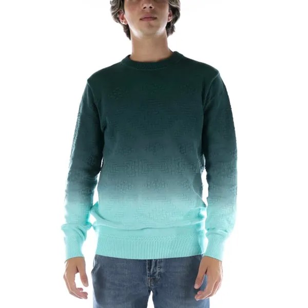 Зеленый жаккардовый свитер с эффектом скотча и соды Scotch & Soda, зеленый