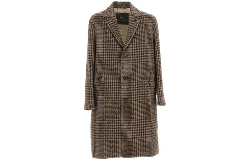 Пальто мужское коричневое Loro Piana, коричневый