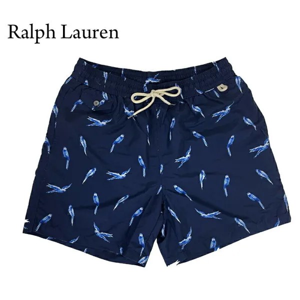 Мужские плавки с попугаями Polo Ralph Lauren - темно-синий