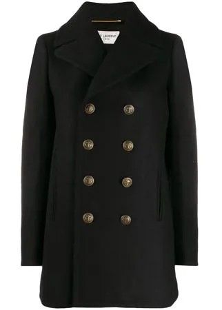 Saint Laurent двубортный бушлат