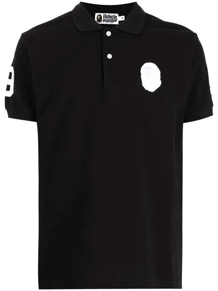 A BATHING APE® рубашка поло с логотипом