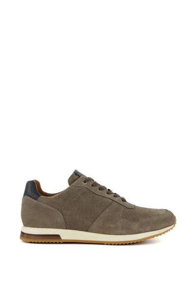 Кроссовки 'Trilogy' Suede Trainers Dune London, серый