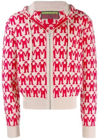 Walter Van Beirendonck Pre-Owned худи вязки интарсия с логотипом