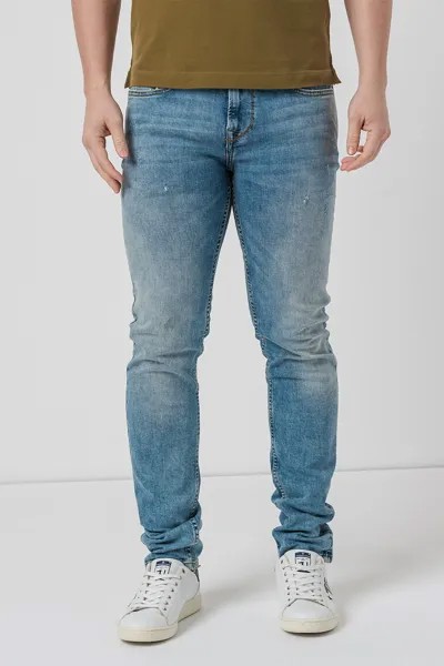 Узкие джинсы с 5 карманами Pepe Jeans London, синий