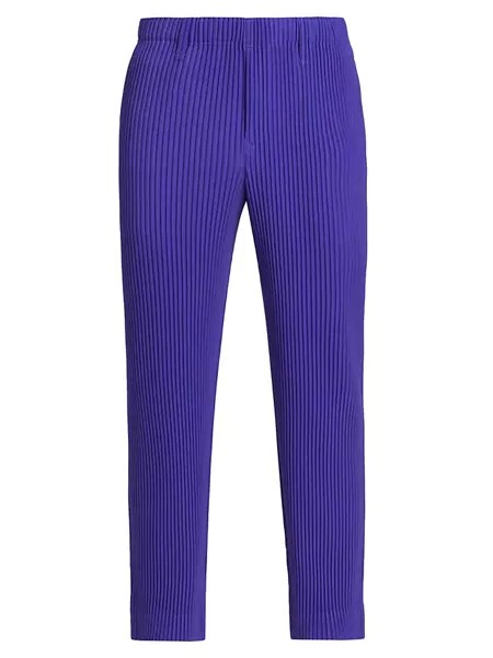 Сентябрьские брюки со складками Homme Plissé Issey Miyake, фиолетовый