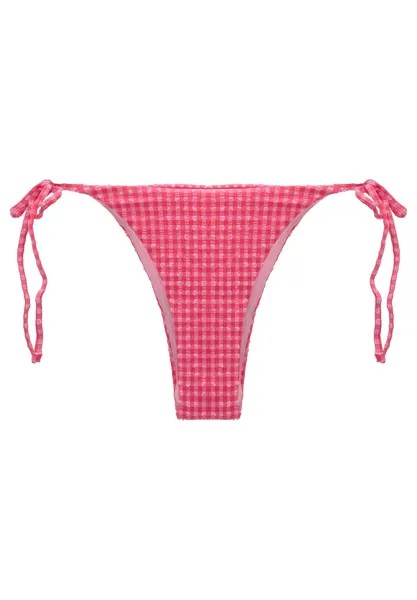 Низ бикини Gingham PULL&BEAR, фуксия