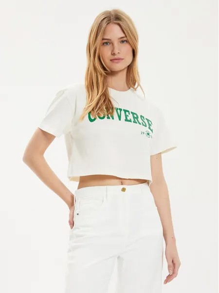 Футболка стандартного кроя Converse, экрю