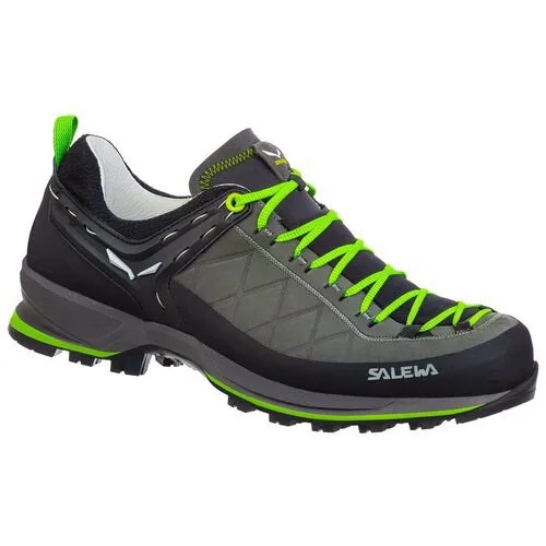 Ботинки Salewa Mountain Trainer Leather Men's Smoked/Fluo Green (UK:11)