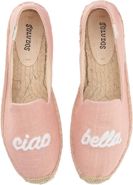 Лоферы Ciao Bella Smoking Slipper Soludos, цвет Dusty Rose