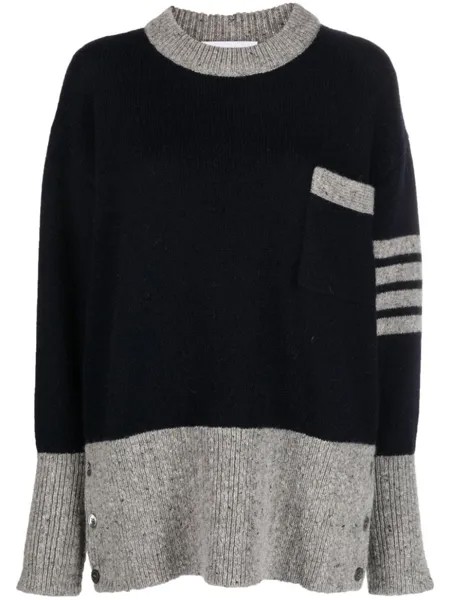 Джемпер с круглым вырезом Thom Browne, синий