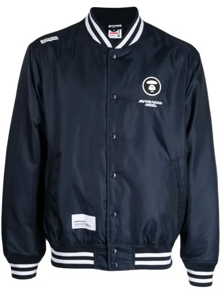A Bathing Ape бомбер с логотипом, синий