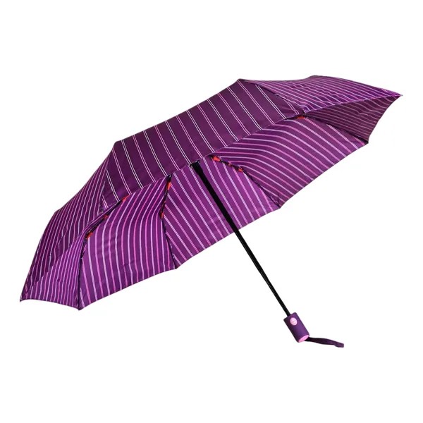 Зонт складной женский автоматический  Jiemailong Полоска, разноцветный