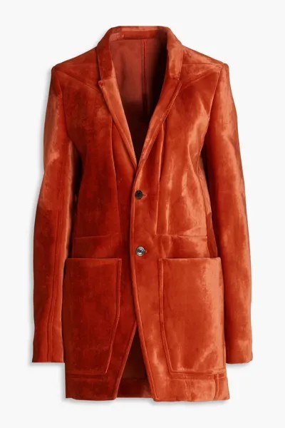 Бархатный пиджак Rick Owens, оранжевый