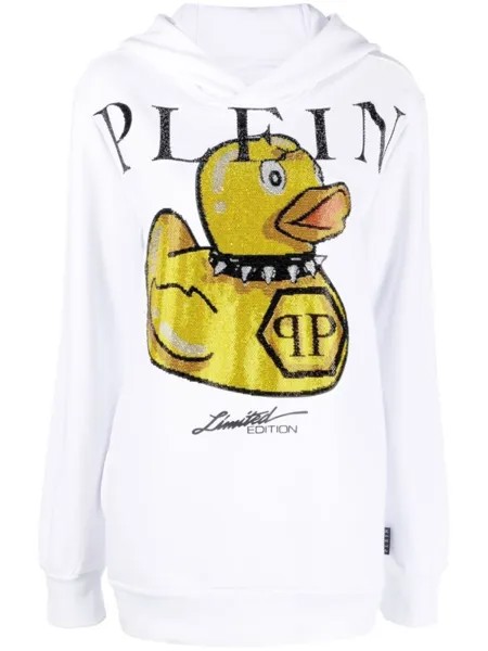 Philipp Plein худи с графичным принтом, белый