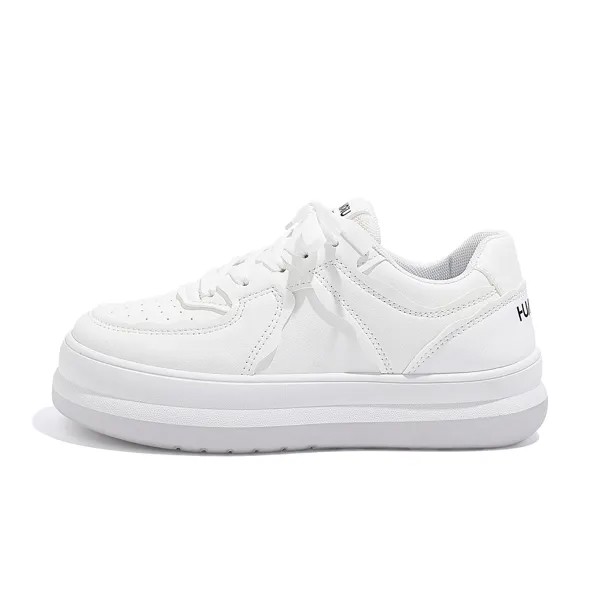 Кроссовки HUANQIU Skateboarding Shoes Women's Low-top, бежевый/красный