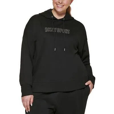 Женская толстовка DKNY Sport с капюшоном для фитнеса и тренировок Athletic Plus BHFO 0553