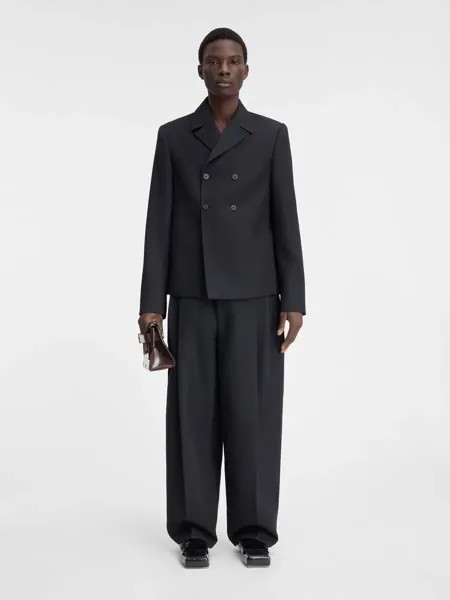 Двубортный пиджак Весте Джакка Jacquemus, черный