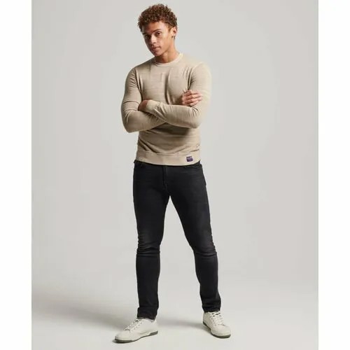 Джемпер Superdry VINTAGE GARMENT DYED CREW, размер 56, коричневый