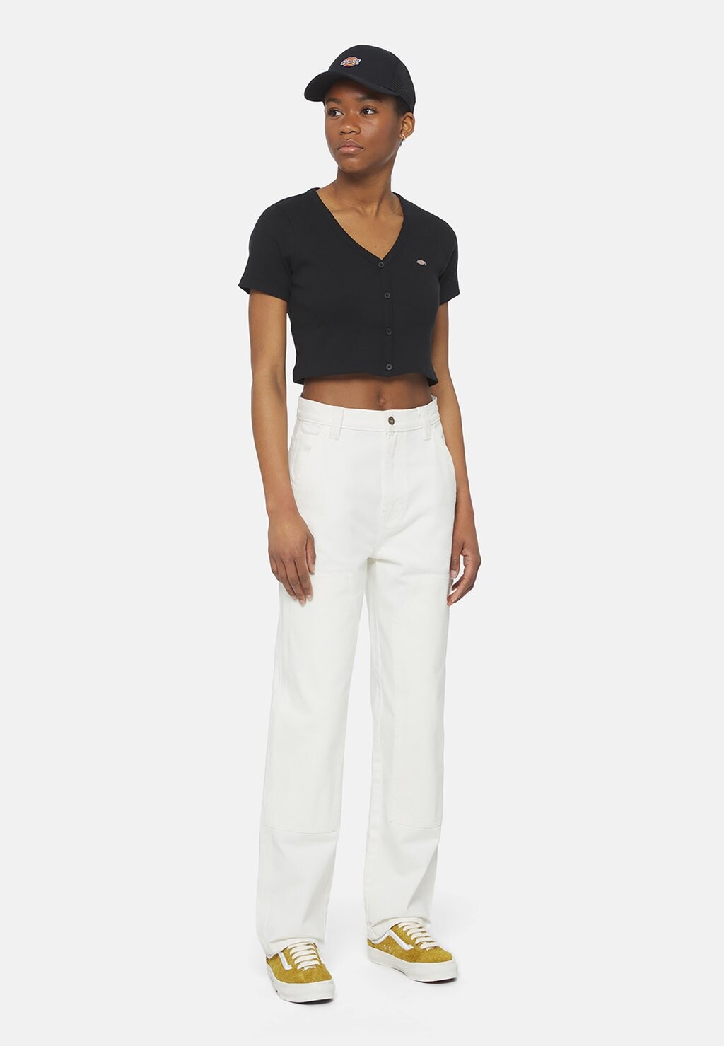 Джинсы прямого кроя MADISON DOUBLE KNEE LOOSE Dickies, белый
