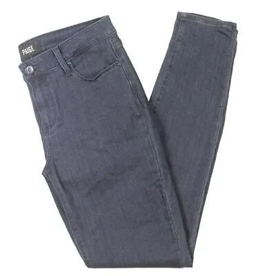 Женские джинсы скинни Paige Verdugo синего цвета из однотонного денима со средней посадкой 29 BHFO 5943