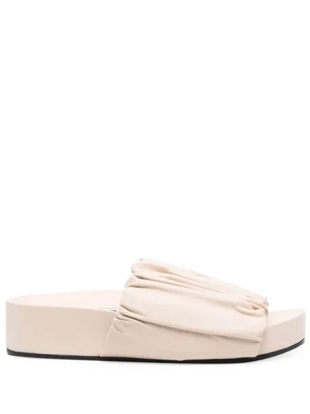 Jil Sander сандалии на платформе, нейтральный цвет