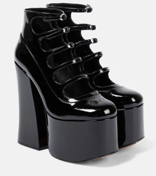 Ботильоны Kiki из лакированной кожи на платформе Marc Jacobs, черный
