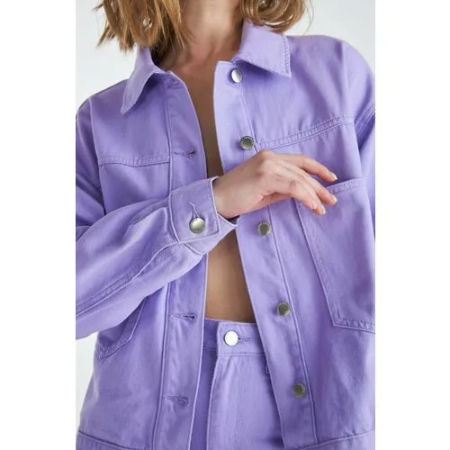 Джинсовая куртка Velocity, размер L, фиолетовый