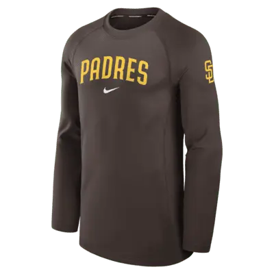 Лонгслив Nike San Diego Padres Authentic Collection Game Time, коричневый