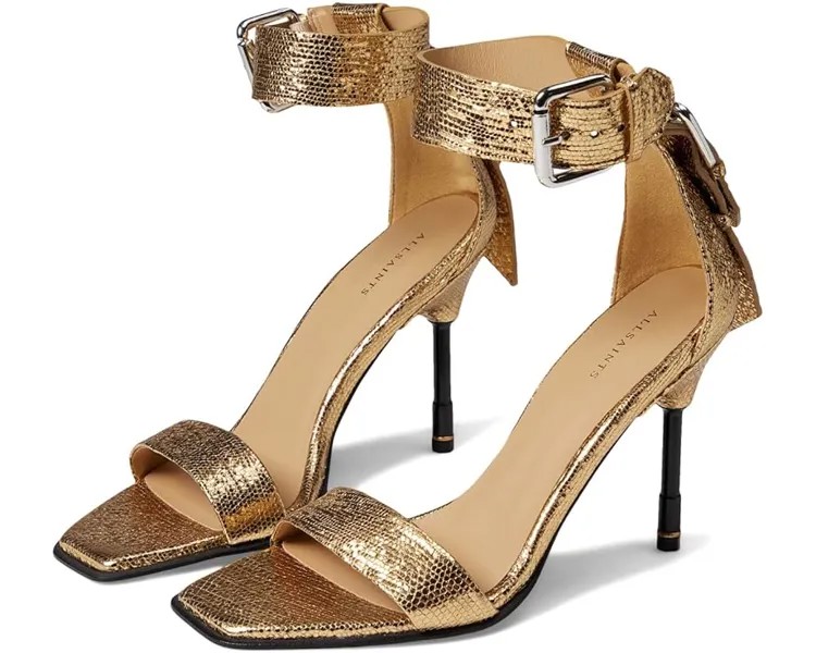 Туфли AllSaints Noir Shimmer Sandal, цвет Metallic Gold