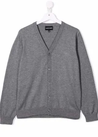 Emporio Armani Kids кардиган с V-образным вырезом