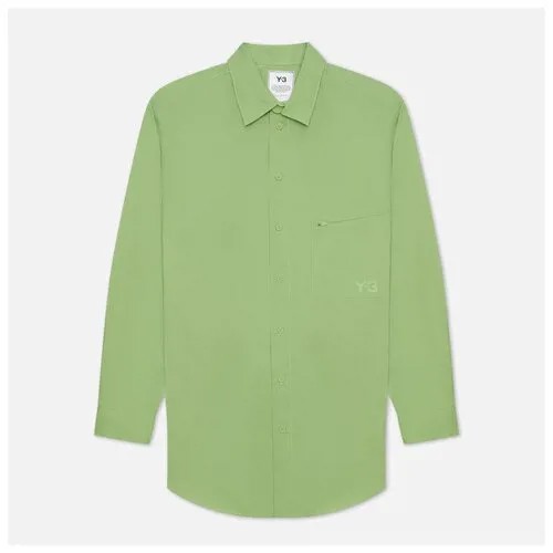 Мужская рубашка Y-3 Classic Chest Logo Button-Down зелёный , Размер L